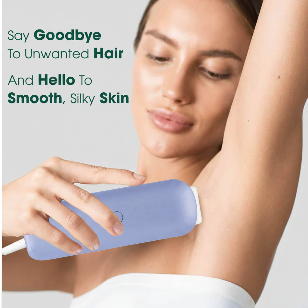 IPL Laser Hair Remover with Air Cooling – Painless, Safe & Effective for All Skin Types