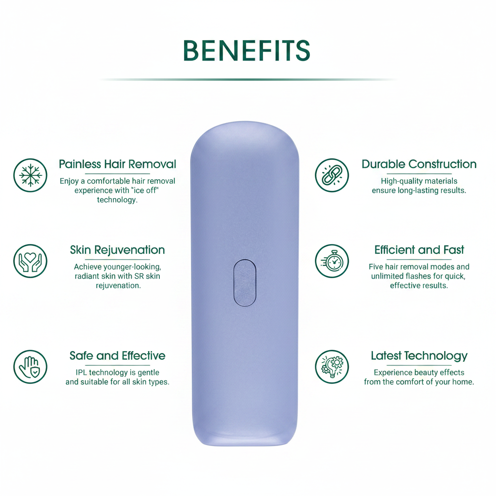 IPL Laser Hair Remover with Air Cooling – Painless, Safe & Effective for All Skin Types